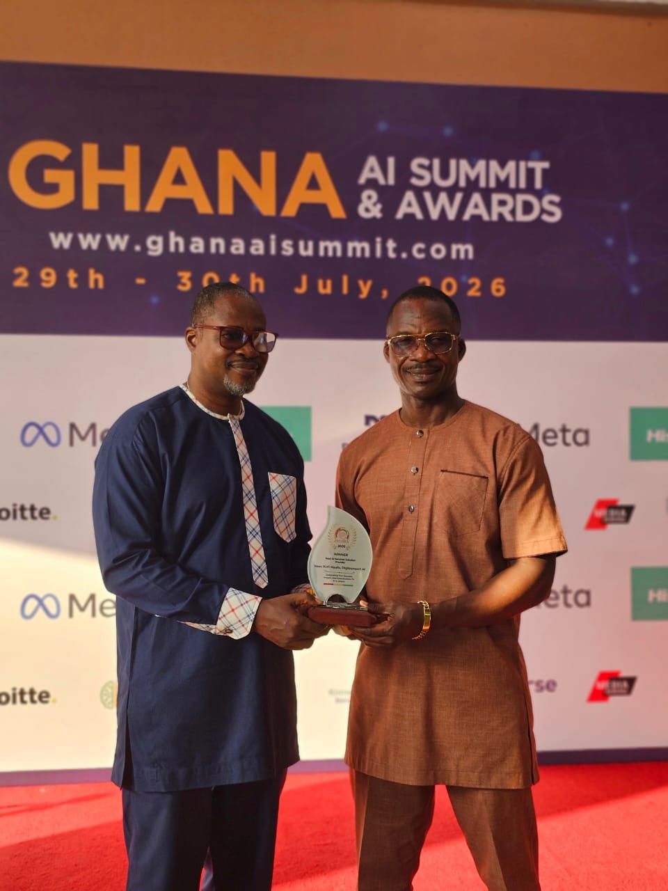 Ghana AI Summit & Awards 2026 — Trophy Presentation Moment