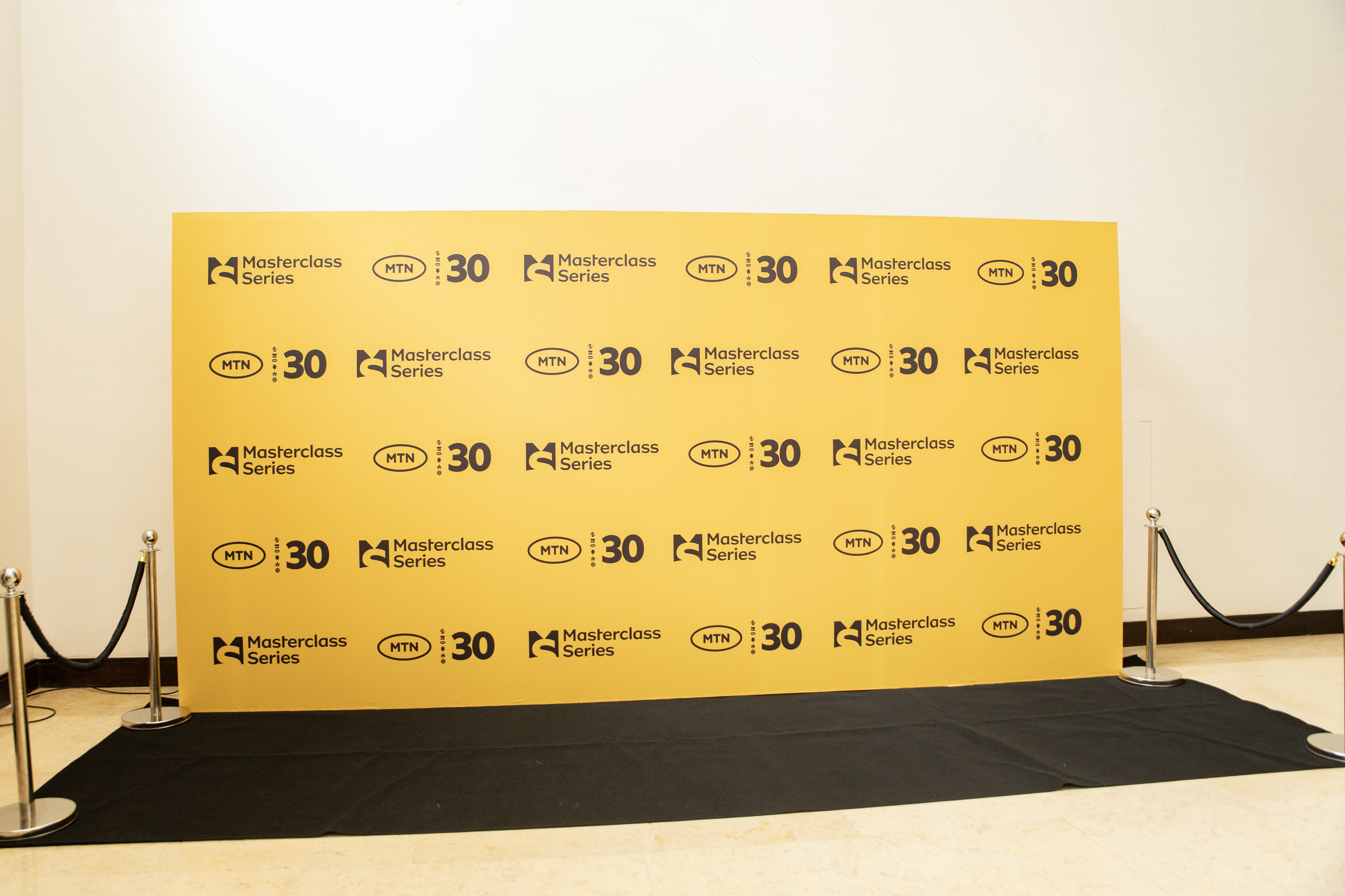 MTN Masterclass Series — Media Wall and Red Carpet Setup