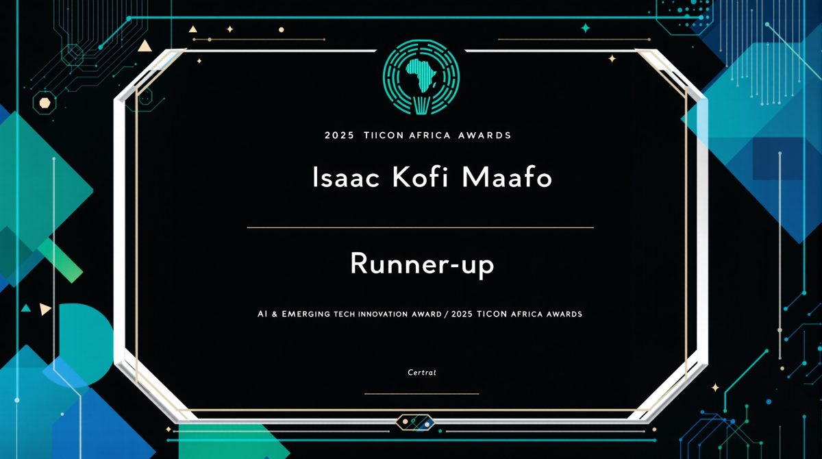 TICON Africa 2025 - AI & Emerging Tech Innovation Award Runner-up